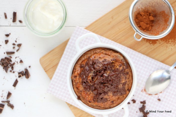 chocolade yoghurtcake met pindakaas