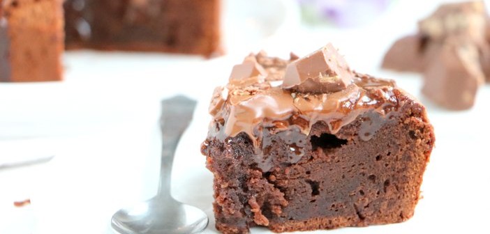 salted caramel brownie taart