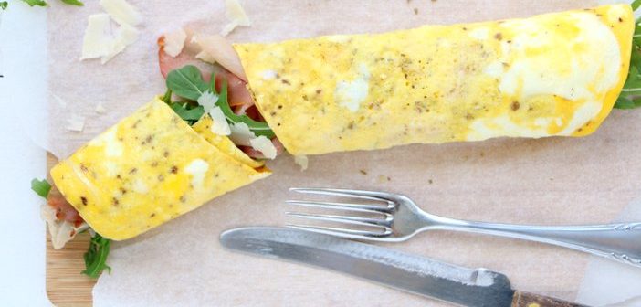 Italiaanse omelet wrap