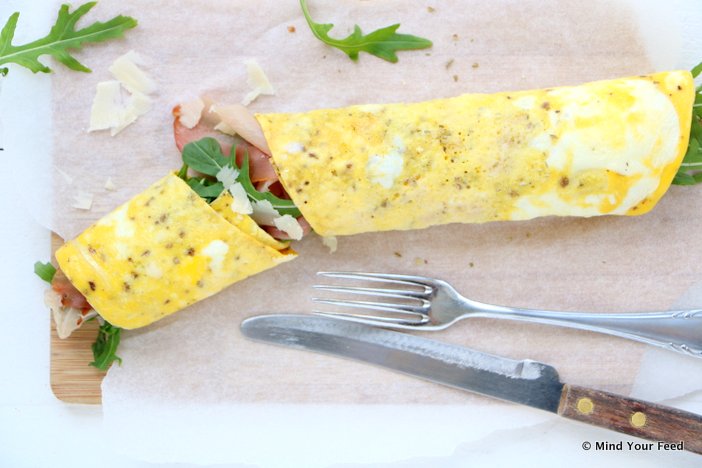 Italiaanse omelet wrap