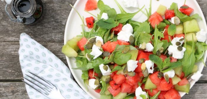 salade van watermeloen