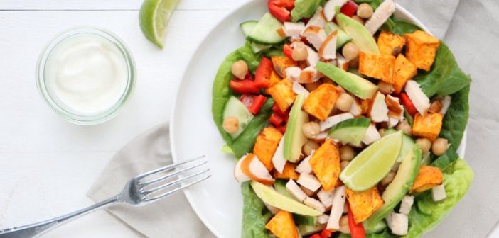 zoete aardappel salade
