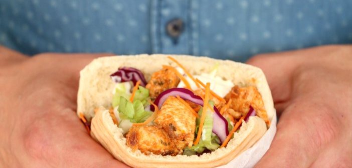 pitabroodjes met kip kebab