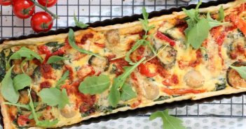 Italiaanse quiche met gegrilde groenten