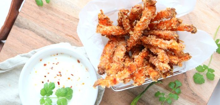 wortelfrietjes met Parmezaanse kaas