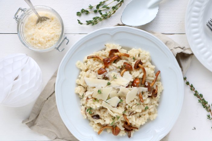 risotto met prosecco, risotto met paddenstoelen, risotto met champignons, risotto recept, risotto vegetarisch, risotto met tomaat, risotto maken, risotto bouillon