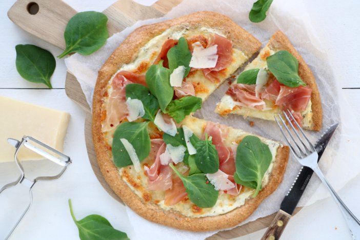 havermout pizza bianco