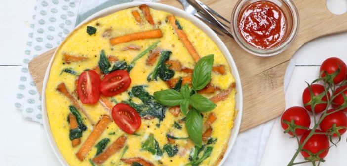 frittata met spinazie