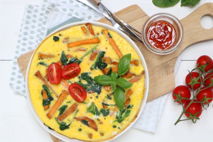 frittata met spinazie