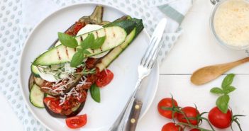 Open lasagne met gegrilde courgette en aubergine open lasagne met gehakt