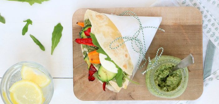 piadina met gegrilde groenten