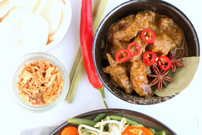 indonesisch stoofvlees rendang