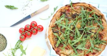 quiche met gegrilde courgette