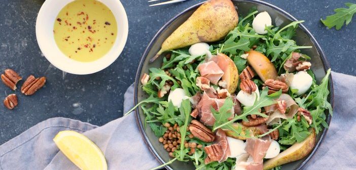 salade met linzen