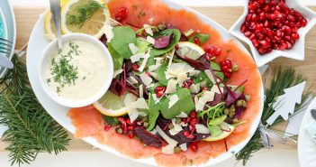 zalm carpaccio kerstmenu met vis recepten