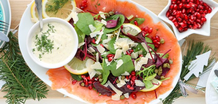 zalm carpaccio kerstmenu met vis recepten
