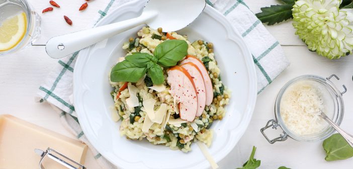 risotto met spinazie