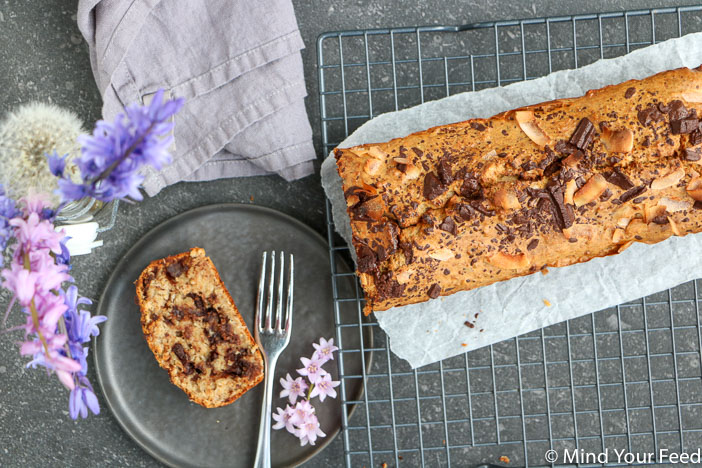 bananenbrood met pure chocola