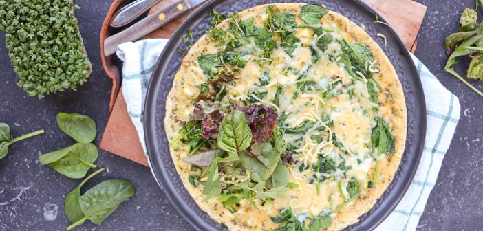 omelet met spinazie, omelet recepten, luxe omelet, omelet lunch