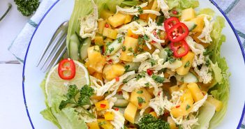 Oosterse kip mango salade