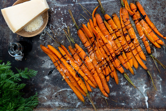 geroosterde wortelen uit de oven