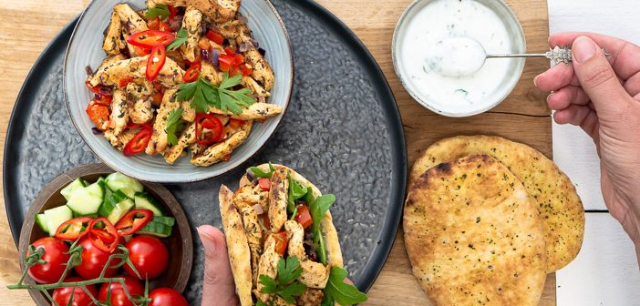 kip shoarma zelf maken, recept zelf kip shoarma kruiden, kip shoarma mild gekruid,