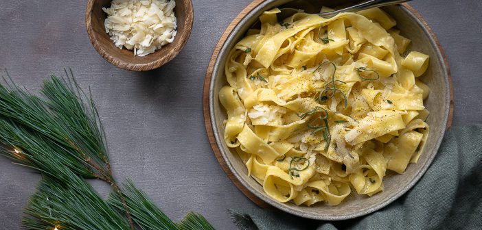 pappardelle met salie en citroen