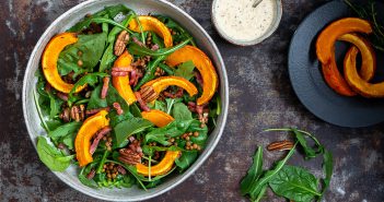 10x Herfstsalade recepten salade met pompoen