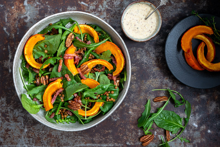 salade met pompoen