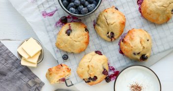 kwarkbolletjes met blauwe bessen