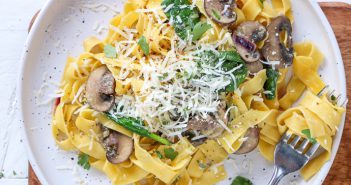 tagliatelle met champignon roomsaus