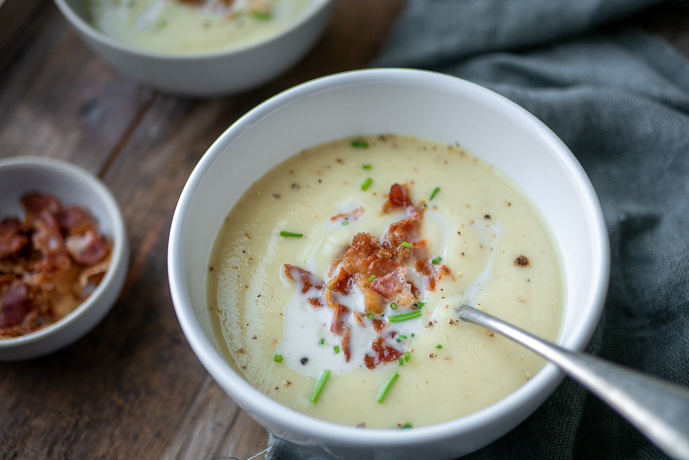 bloemkoolsoep, recept, zelf bloemkoolsoep maken, makkelijke soep van bloemkool