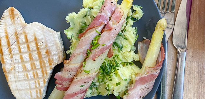 gegrilde asperges met spek