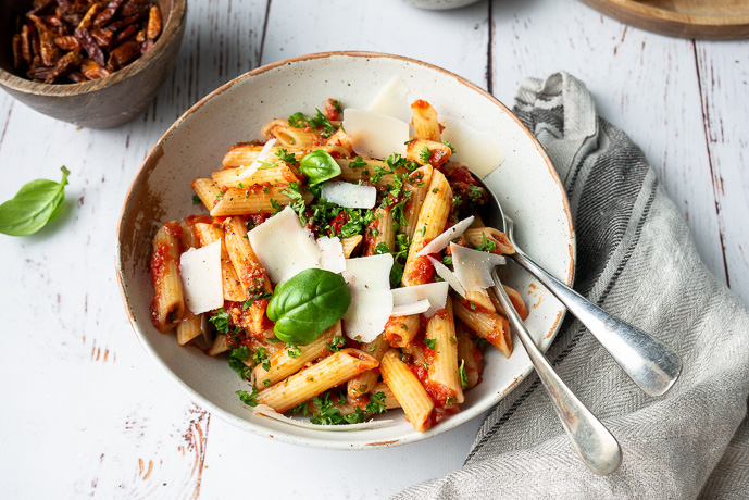 penne all'arrabiata, klassiek Italiaans recept voor arrabiatasaus