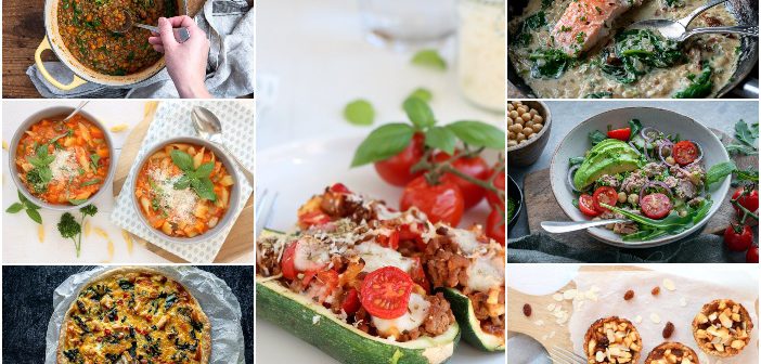 weekmenu makkelijke maaltijd, gezonde recepten, lekker en simpel gerechten voor elke dag. Wat eten we vandaag?