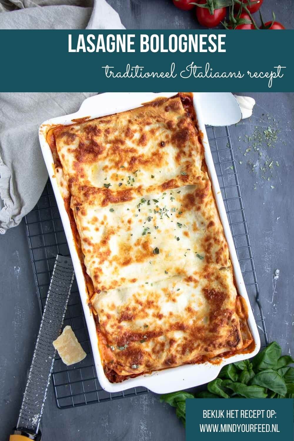 Lasagne bolognese met bechamelsaus