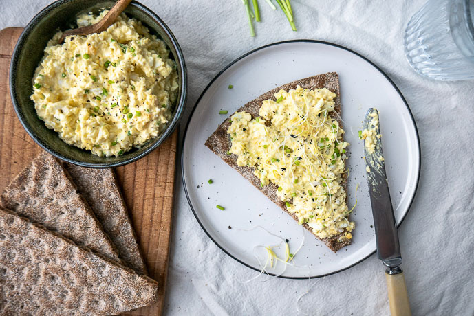 truffel eiersalade, eiersalade, eiersalade recept, eiersalade truffelmayonaise