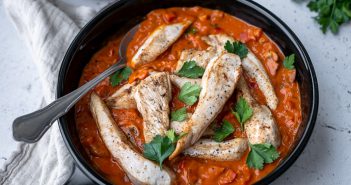 Kip Stroganoff met rijst kip Stroganoff, kip recept in stroganoff saus, zelf stroganoff maken