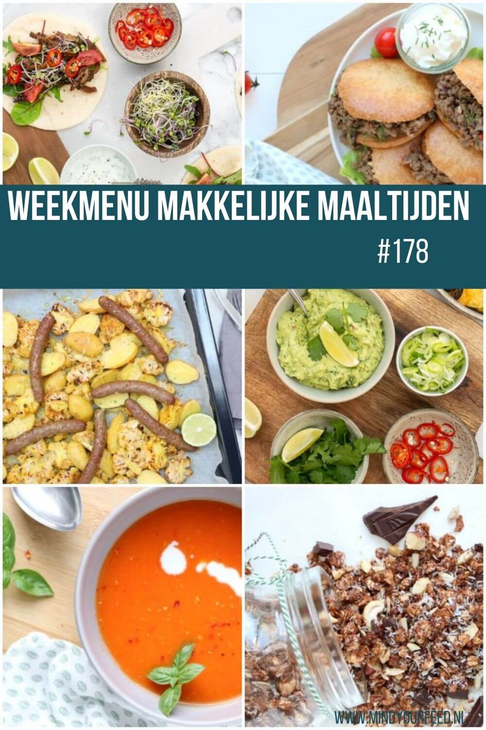 Weekmenu makkelijke maaltijden lekkere snelle gezonde recepten voor elke dag van de week!