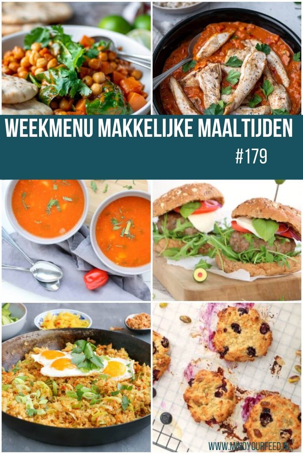 weekmenu makkelijke maaltijden gezonde recepten avondmaaltijd