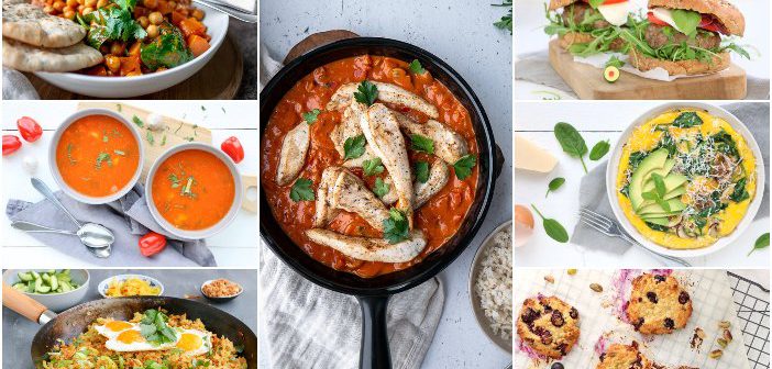 Weekmenu makkelijke maaltijden gezonde recepten, lekker en snel