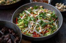 Chinese kool salade, Oosterse salade, bijgerecht, bbq recept, Aziatische koolsalade