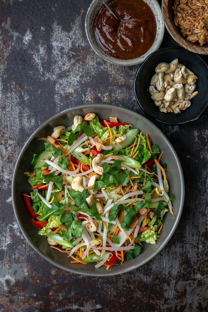 Chinese kool salade, Oosterse salade, bijgerecht, bbq recept, Aziatische koolsalade