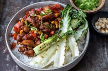 Kip cashew, makkelijk recept voor Oosterse kip met cashewnoten en zoetzure saus