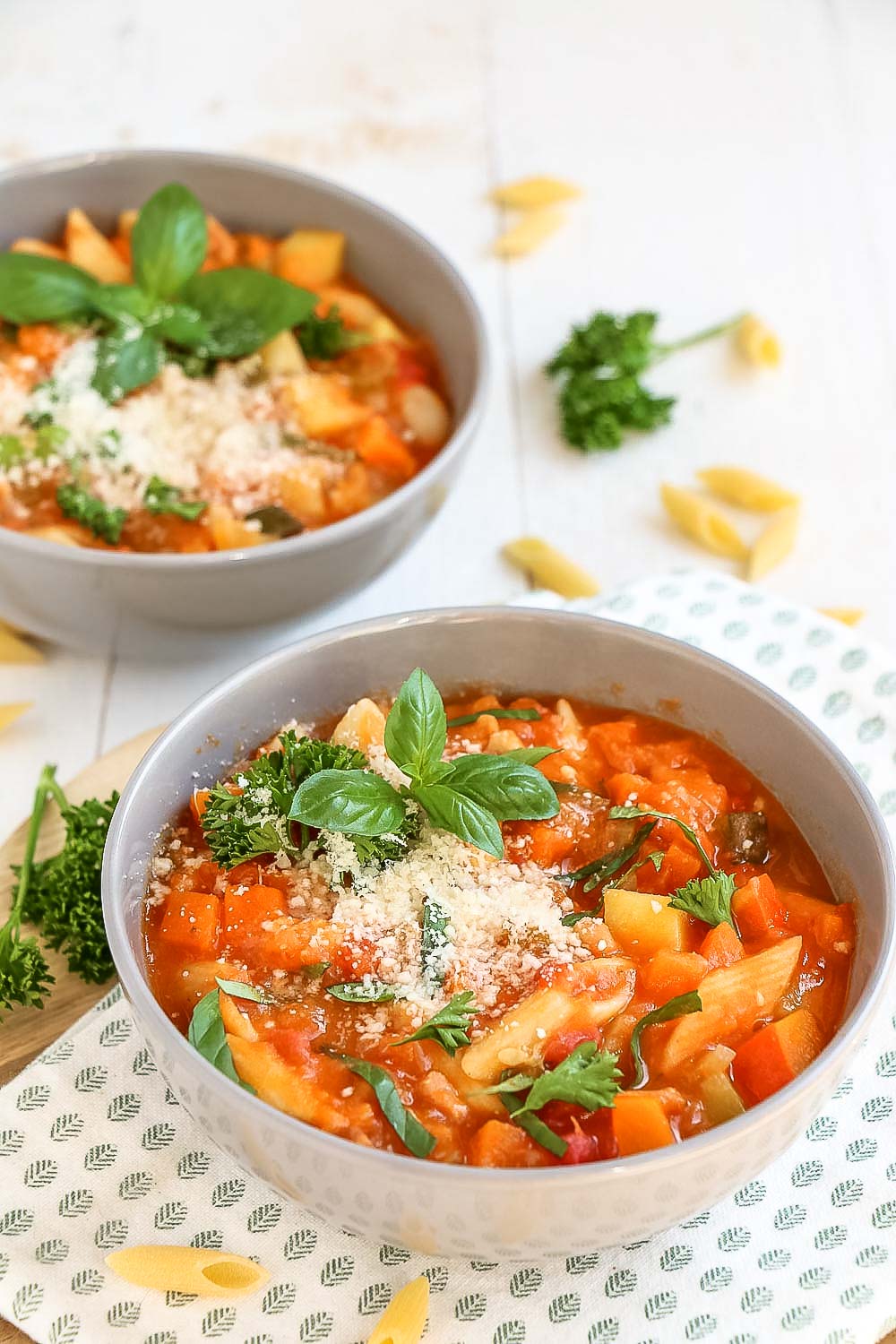 weekmenu recepten, makkelijke maaltijden, Minestronesoep