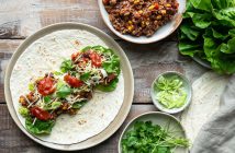 Mexicaanse burrito's met gehakt, tortilla, wraps met gehakt, wereldgerechten, Knorr, zonder pakjes en zakjes, makkelijke maaltijden, Mexicaanse kruiden