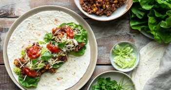 Mexicaanse burrito's met gehakt, tortilla, wraps met gehakt, wereldgerechten, Knorr, zonder pakjes en zakjes, makkelijke maaltijden, Mexicaanse kruiden