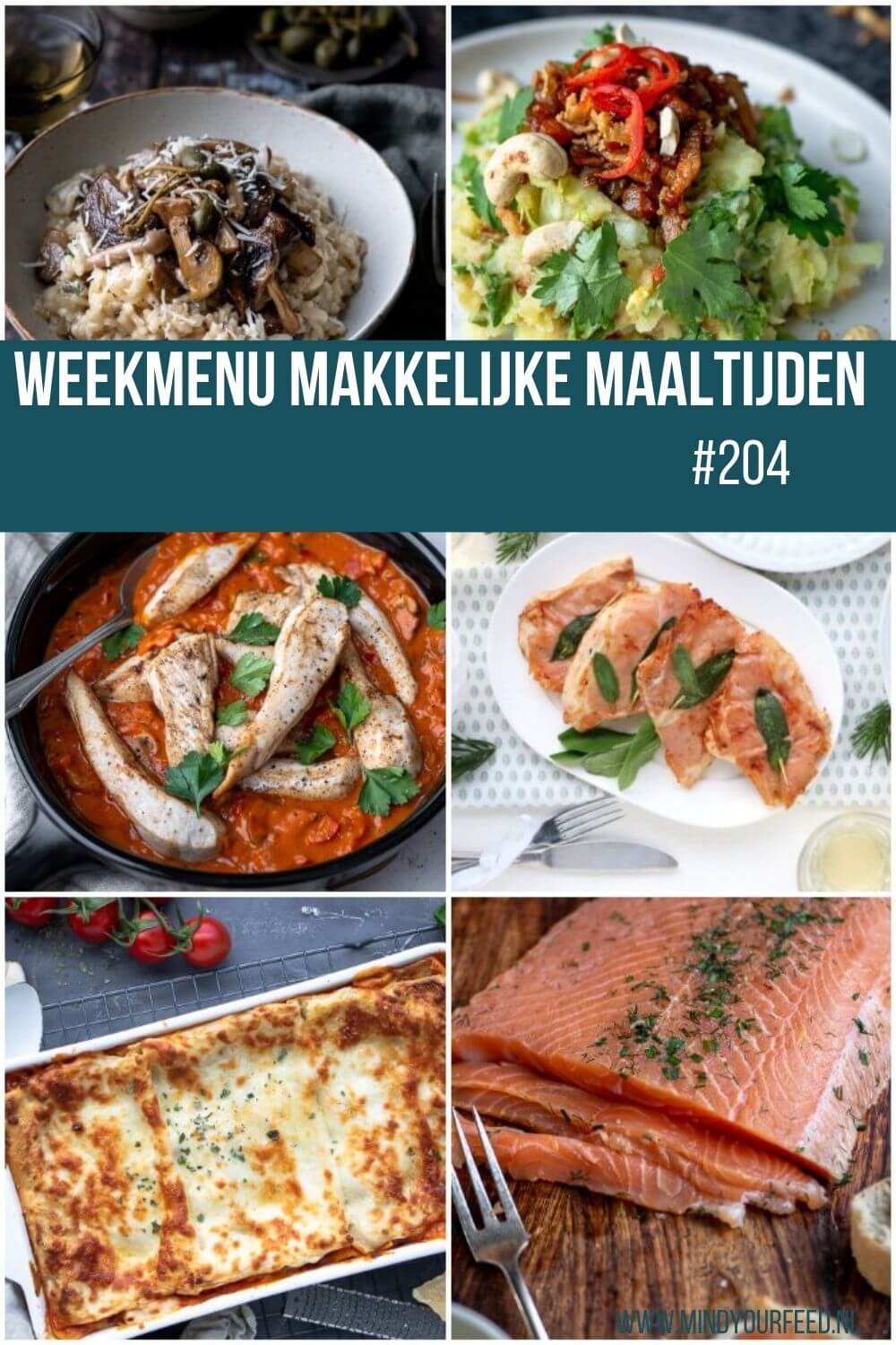 weekmenu makkelijke maaltijden, gezonde recepten, lekker en simpel