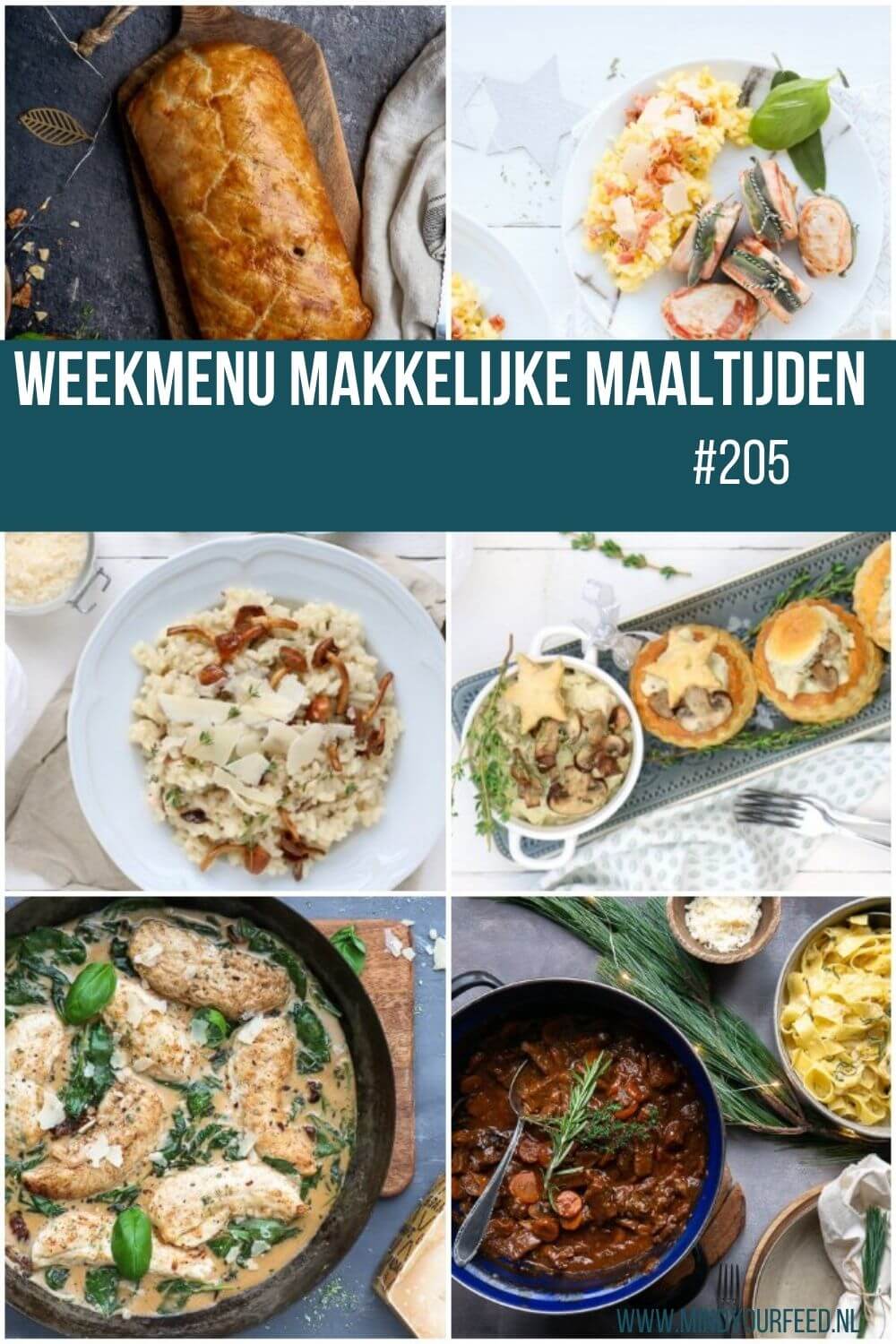 Weekmenu makkelijke maaltijden gezonde recepten