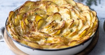 Aardappelgratin met Parmezaanse kaas aardappelgratin, aardappel gratin, zelf aardappelgratin maken, romige aardappelgratin, recept, bijgerecht